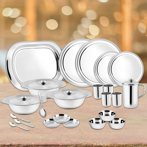 Steel hotsell crockery set