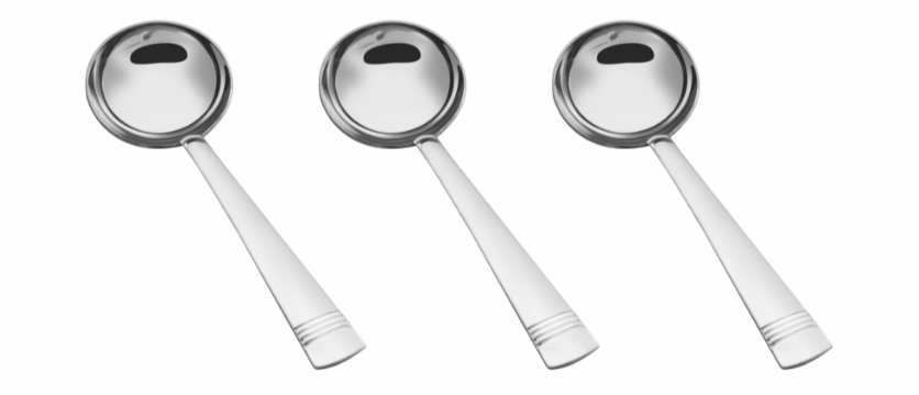 PNB® Kitchenmate Stainless Steel Ladle (Design: Triline No. 10) - PNB Kitchenmate